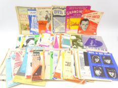 Collection of 1960s and later Sheet Music including James Bond, The Shadows, The Beatles, Vera Lynn,