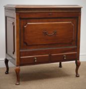 Early 20th century walnut work/sewing cabinet,
