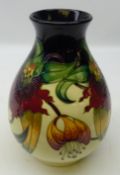 Moorcroft Anna Lily pattern baluster vase designed by Nicola Slaney, dated 1998,