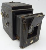 Thornton Pickard Victory Reflex plate camera with T.P. Cooke Anastigmat 5 inch f/4.