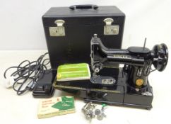 1950s/ 60's Singer Featherweight portable electric Sewing machine Model No.