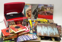 GPO digital record player, 1960's and 70's vinyl LP's including ABBA, Carpenters, Fame,