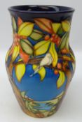 Moorcroft limited edition vase decorated in the Aquitaine by Emma Bossons, dated 2002 no.