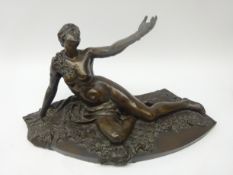 Bronzed figure of a nude after Victor Heinrich Seifert (Döbling, Austria,