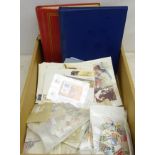 Collection of Great British and World stamps including; FDCs, QV penny red on cover,