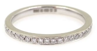 18ct white gold diamond eternity ring, hallmarked Condition Report Approx 2gm,