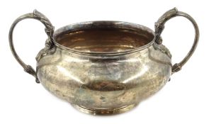 William IV Irish silver sugar bowl by Robert W Smith Dublin 1832 20cm overall 12.