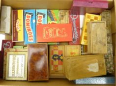 Collection of vintage Domino sets, mostly boxed,