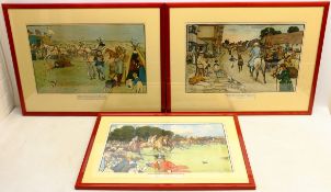 The Bluemarket Races: 'The Arrival on the Course', 'Start' and 'Homewards',