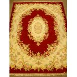 Large Persian red ground rug carpet,