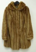 Vintage Musquash three quarter length fur coat Condition Report <a href='//www.