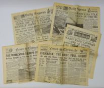 Assorted Second World War Newspapers; Daily Express 'Tens of Thousands Safely Home Already' May 31,