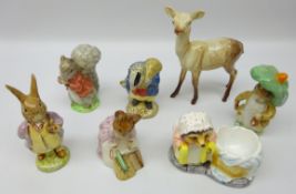 Beswick Beatrix Potter figures comprising Mr Benjamin Bunny, Timmy Tiptoes, Benjamin Bunny,