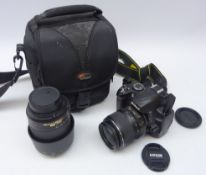 Nikon DS3000 digital camera, Nikon ED 18-55mm 1:3.5-5.6 G II lens, Nikon DX SWM VR ED IF 1.1m/3.