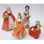 Two Royal Doulton figures Janet & Autumn Breezes,