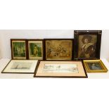 Collection of 19th century engravings, etchings and prints after John Ward, Frans Hals, etc,