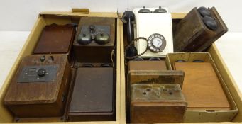 Two G.P.O wall mounted Telephone Exchanges Bell Set No.