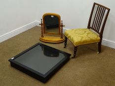 Edwardian mahogany nursing chair (W41cm),