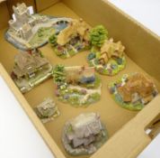 Eight Lilliput Lane British/ English Collection Cottages,