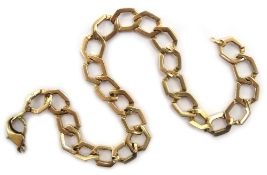 9ct gold link bracelet, hallmarked approx 11.