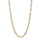 Gold link necklace, hallmarked 9ct, approx 12.6gm Condition Report Length = 69.