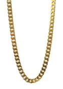 14ct gold flattened curb necklace approx 49gm Condition Report Length = 48.