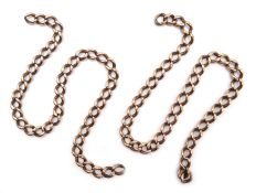 Rose gold links, stamped 9 375, approx 24.