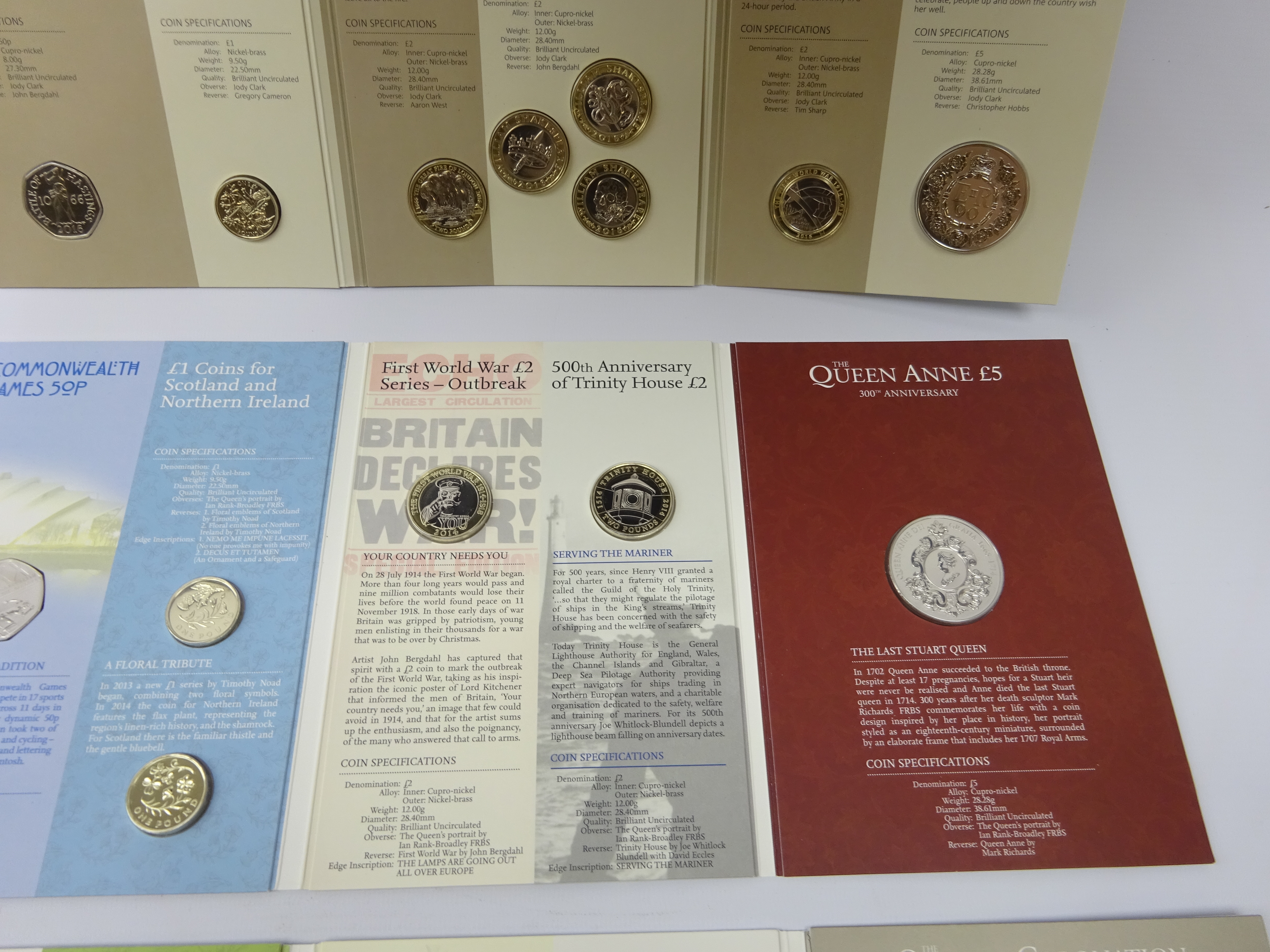 Three United Kingdom annual coin sets; 2013, 2014 and 2016, - Image 4 of 6