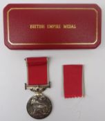British Empire medal for meritorious service, in original case, civilian Queen Elizabeth II issue,