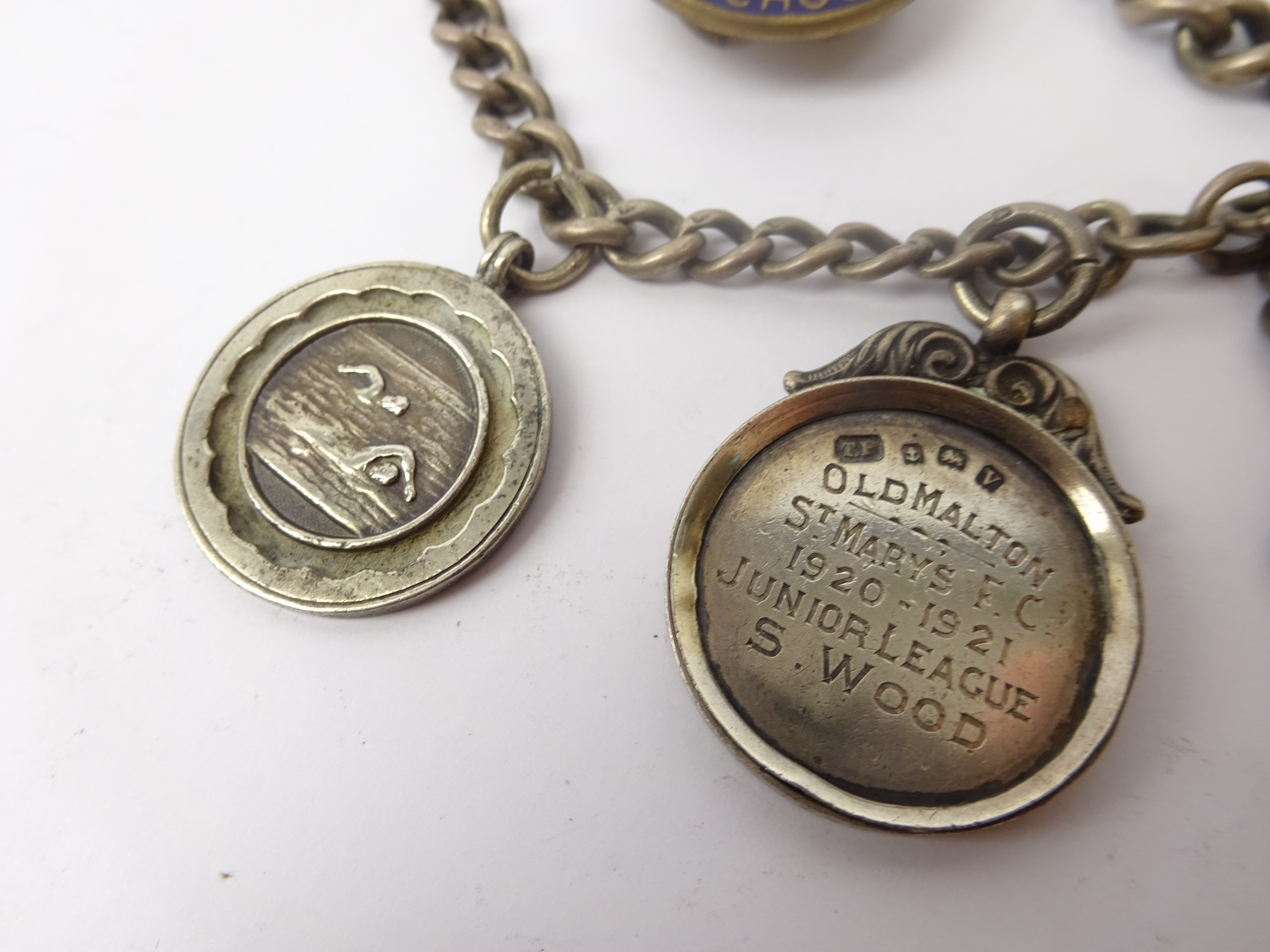 Cycling - a Victorian Yorkshire Road Cycling Club silver fob, Geo. - Image 2 of 4