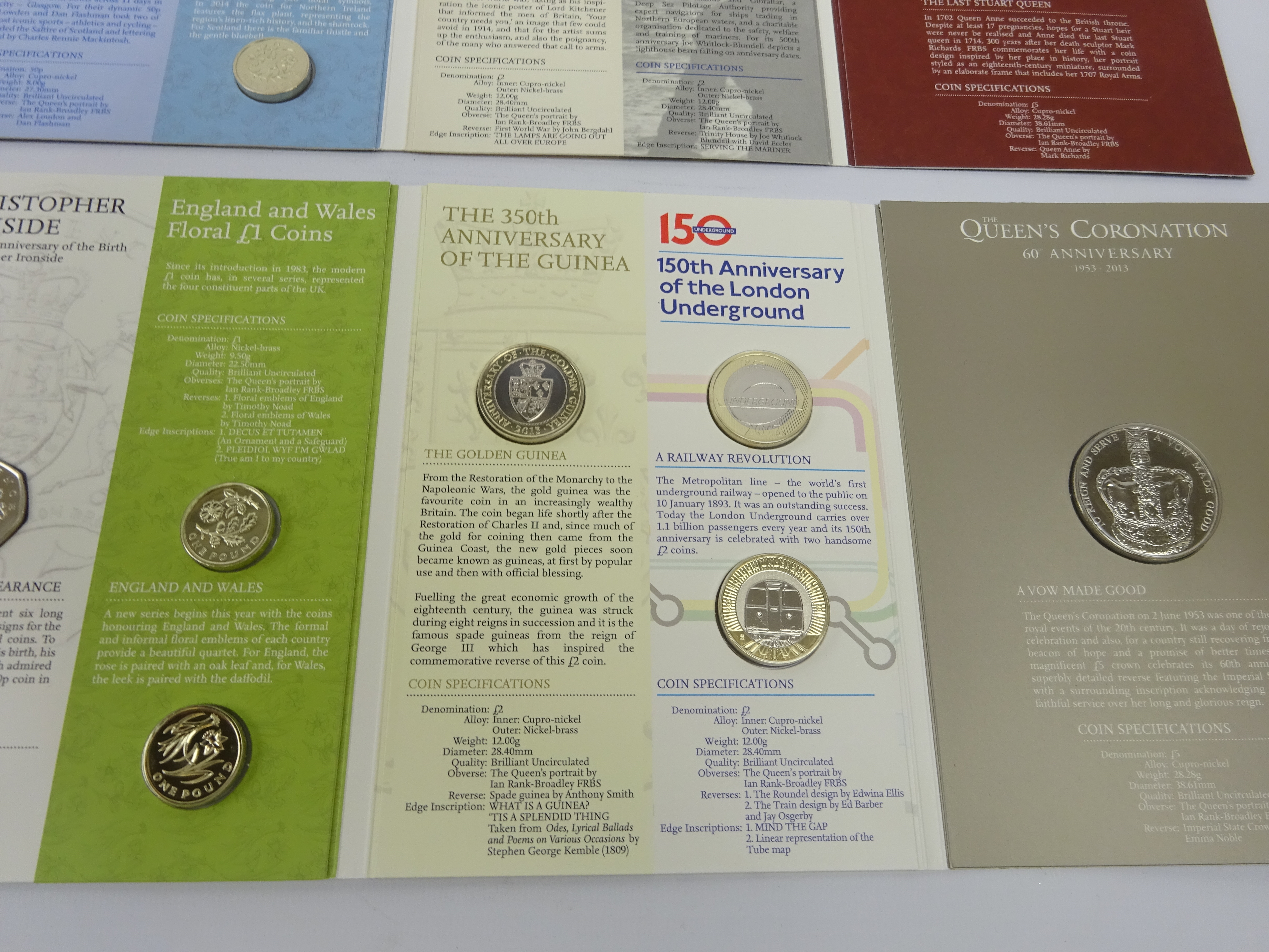 Three United Kingdom annual coin sets; 2013, 2014 and 2016, - Image 3 of 6