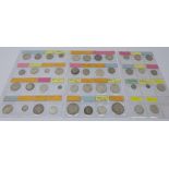 Collection of Prussian and German coins including; 1901 five marks, 1908 five marks,