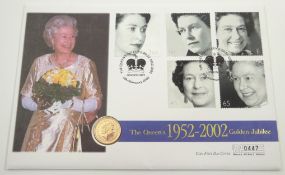 Queen Elizabeth II 2002 gold half sovereign,