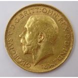 King George V 1911 gold full sovereign Condition Report <a href='//www.