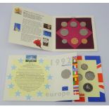 1992 and 1993 United Kingdom brilliant uncirculated coin collections,