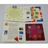 1992 and 1993 United Kingdom Brilliant Uncirculated coin collections,