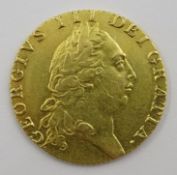 George III 1791 gold 'spade' Guinea, fifth head Condition Report <a href='//www.