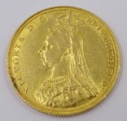 Queen Victoria 1887 gold full sovereign Condition Report <a href='//www.