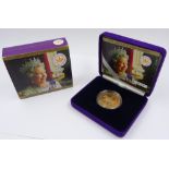 Queen Elizabeth II 2002 gold proof five pound coin, 'Golden Jubilee',