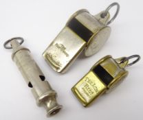 Three whistles; Acme 'Guide Whistle',