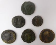 Six early coins including;
