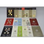 Three United Kingdom annual coin sets; 2013, 2014 and 2016,