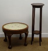 Early 20th century mahogany circular coffee table,