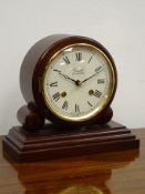 Comitti Regency style mantel clock, drumhead dial striking the half hours on a bell, No.