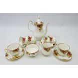 Royal Albert Old Country Roses coffee service Condition Report <a href='//www.