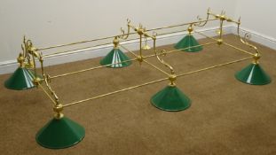 Billiard Table hanging light fitting,