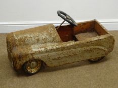 Vintage child's tinplate car, L87cm Condition Report <a href='//www.
