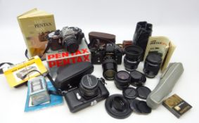 Asahi Pentax ME Super SLR film camera body with Pentax-M 1:1.