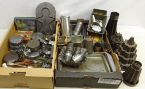 Quantity of vintage Kitchenalia and tin baking accessories including Gingerbread cutters,