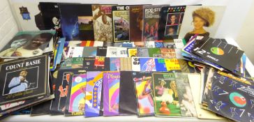 Collection of vinyl LPs including Elton John 'Greatest Hits', various Rod Stewart,